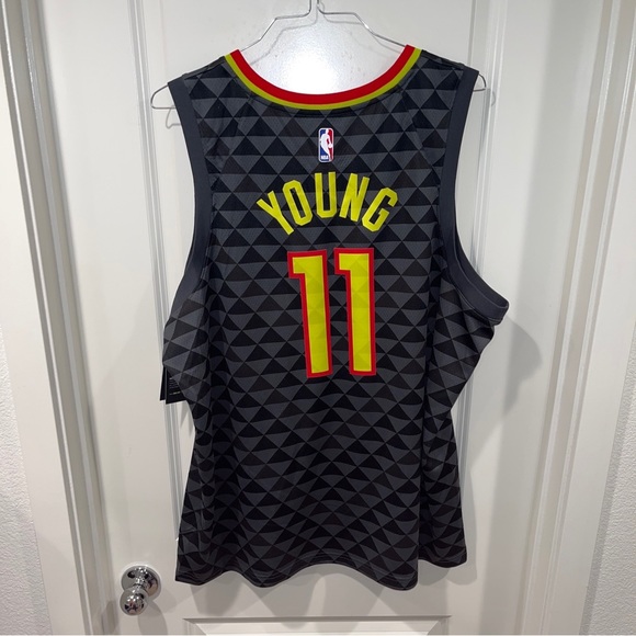 Nike Trae Young Atlanta Hawks Authentic Swingman Icon City Jersey 2XL 864457 017 - Picture 2 of 8